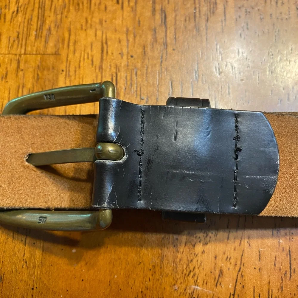 Kabota tractor‎ 15th anniversary buckle and leather bonded belt Size 46. Vintage